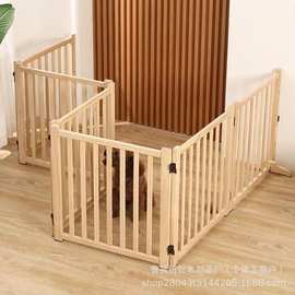 日系木质宠物围栏室内自由组合狗狗猫咪窝中小型犬围挡栅栏狗笼子