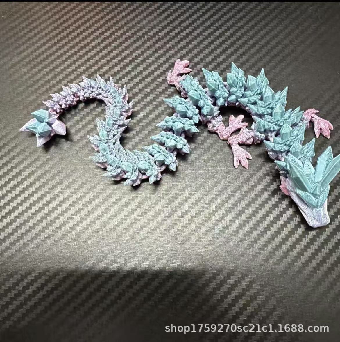 [Fabricante de suministro] 3D impresa nocturna cristal dragón chino dragón huevo de dragón junta completa móvil nocturna juguete ornamental