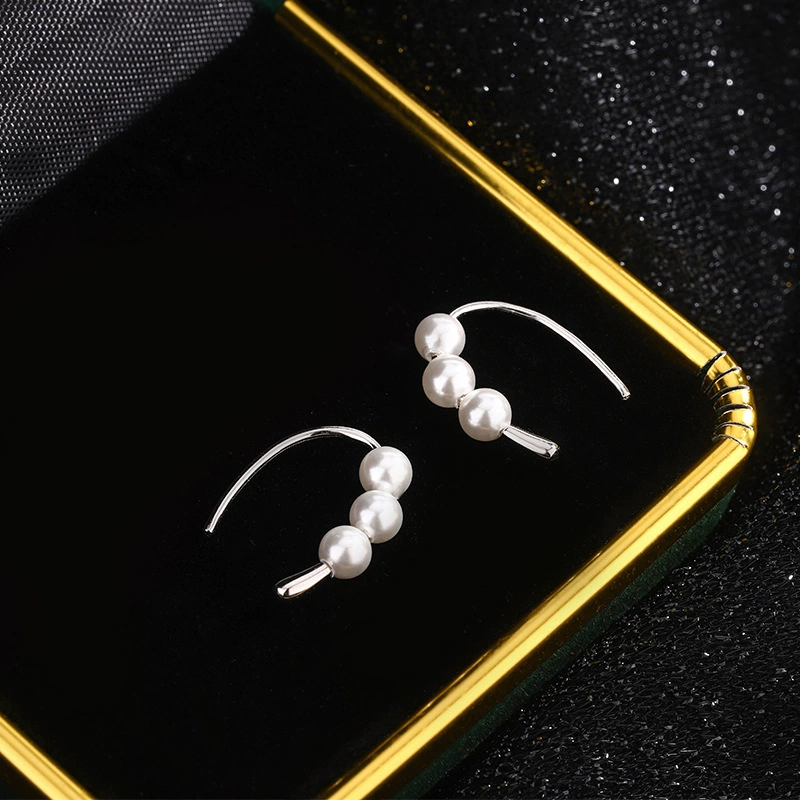 Серьги-крючки Difeng S999 из серебра с жемчугом для женщин, уникальные, с каплевидным узором, новинка лета 2024 года, украшение для ушей