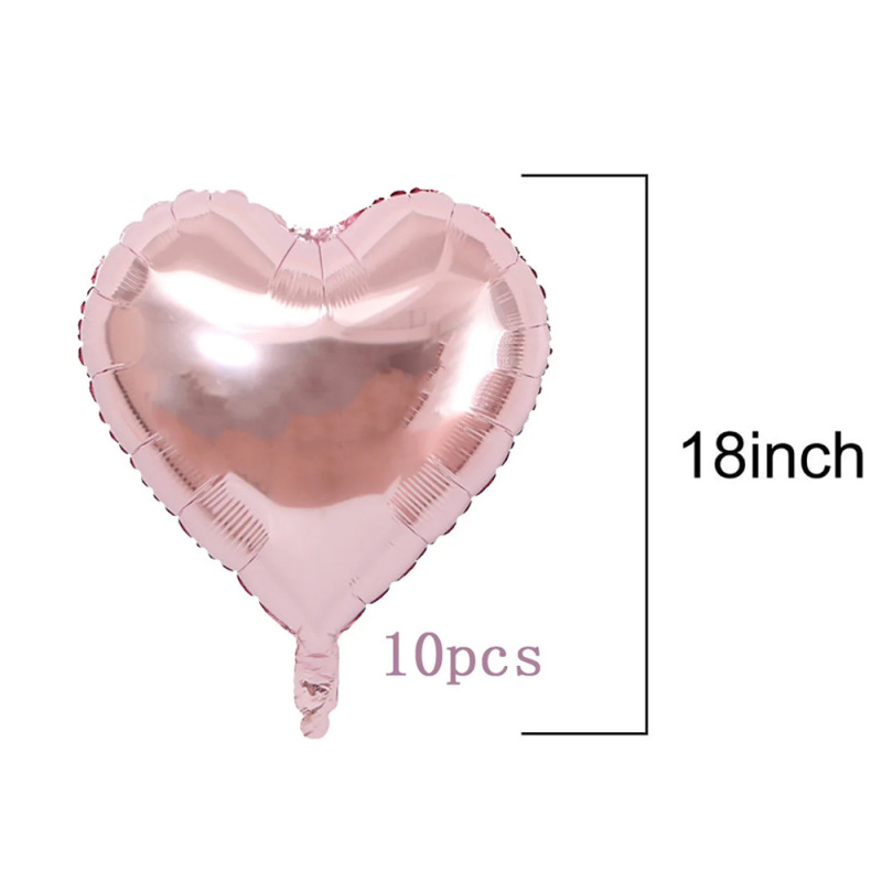 ins18inch キャラメルクリームラブアルミフィルムバルーン婚約子供パーティー誕生日結婚式の部屋の装飾シーンレイアウト|undefined