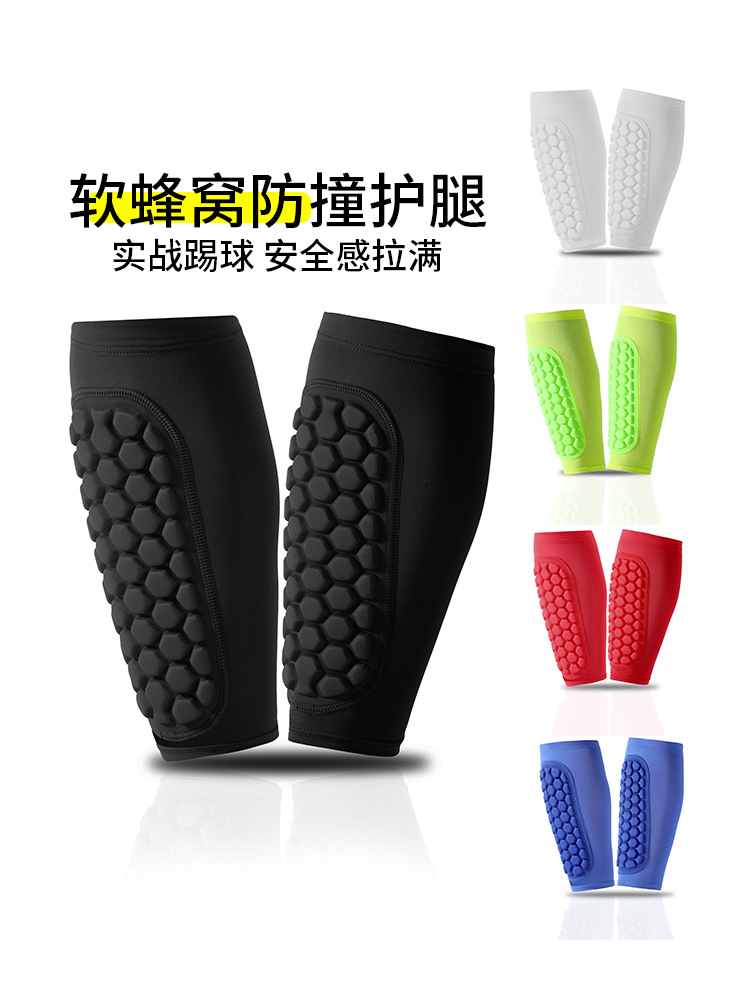 Protector de piernas para deportes de fútbol profesional al aire libre, protector de piernas anticolisión, protector de pantorrilla de secado rápido transpirable fino de verano