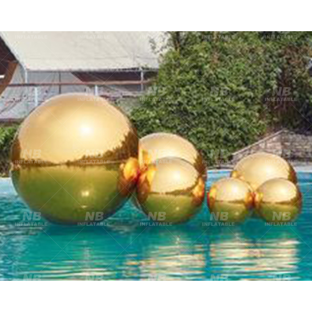 巨型充气镜球浮动迪斯科球体气球醒目婚礼派对促销活动装饰品