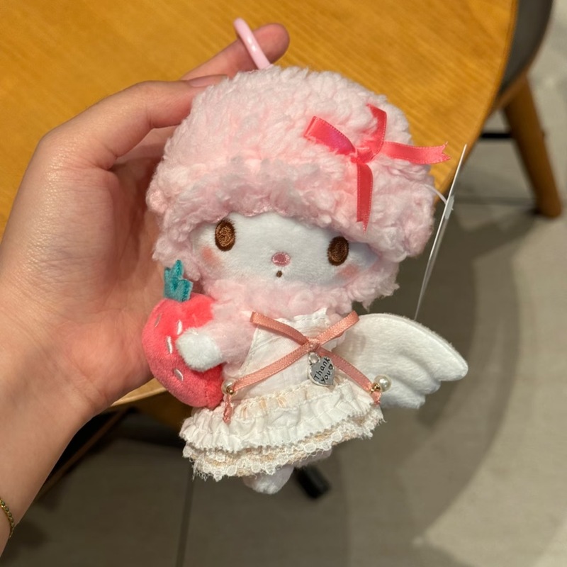 本物のサンリオピアノナース子羊バッグペンダントぬいぐるみ車のキーホルダーペンダントガールギフト|undefined