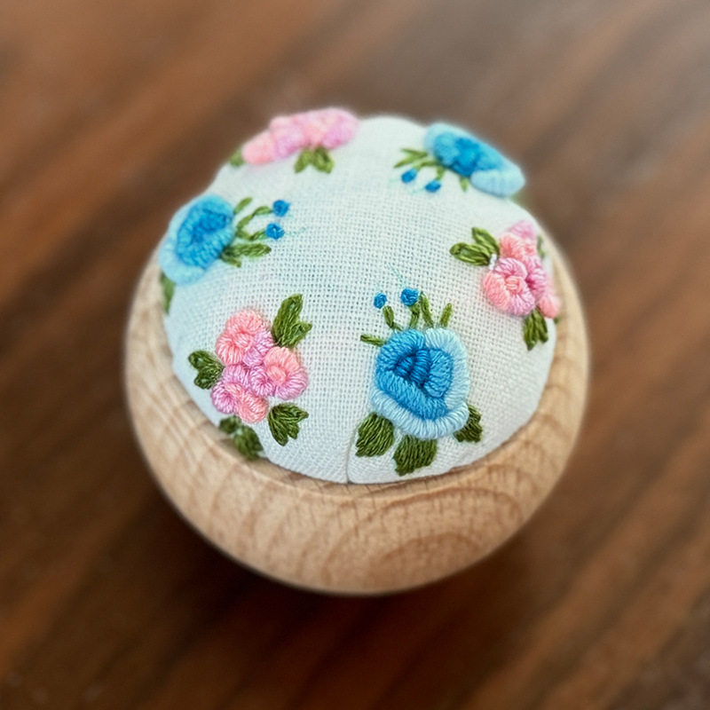 Paquete de material de bricolaje de bordado, bordado de espinas, práctica para principiantes, bolso de mano, juego de regalo, flor de bordado Lu, caja de inserción de aguja de autobordado tridimensional