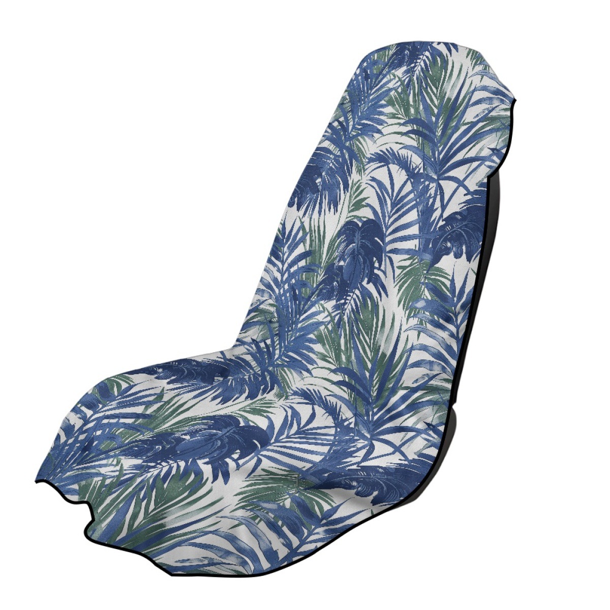Car seat towel cover, same style as the one on Amazon, with a palm leaf print, suitable for sports cars, and designed for both men and women
