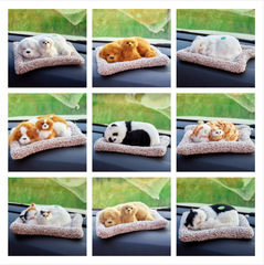 Car Accessories Activated Carbon Bamboo Charcoal Cat Dog Car Supplies Cute Car Air Purifier Simulation Animal Car Interior Decoration 