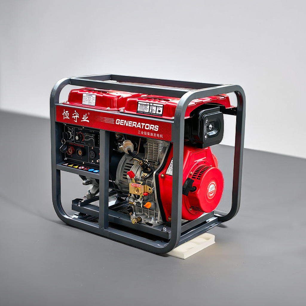 柴油210A发电机电焊一体机辅助电源5KW交流电焊2.5-5MM