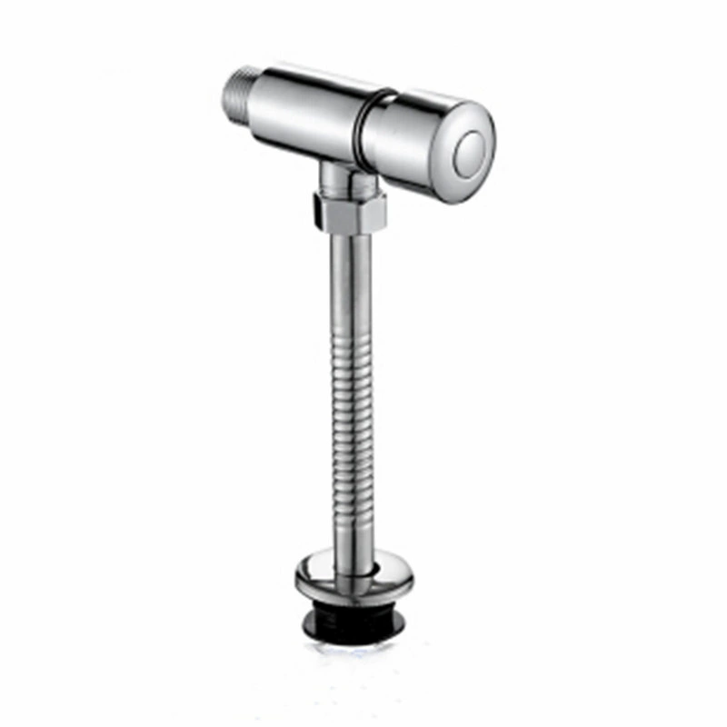 Промывочный клапан писсуара Туалет Промывочный клапан с задержкой времени Вертикальный приседающий Ручной пресс Промывочный клапан