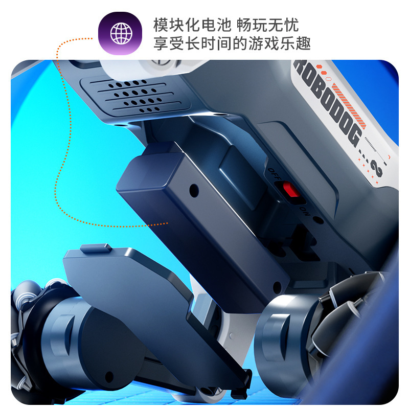 2025 新しいスマートロボット犬音声対話人工リモコンプログラミング AI 電動子供のおもちゃ男の子ギフト|undefined
