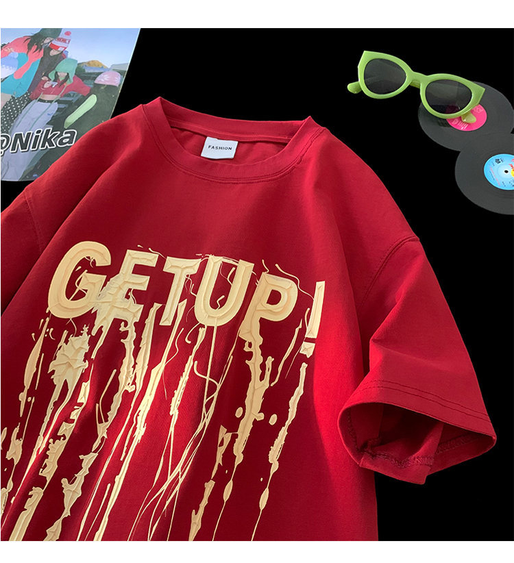 2024 Nuova maglietta a maniche corte con stampa adesiva Body Feel per ragazzi, maglietta alla moda in puro cotone_voghion.com