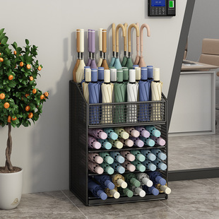 Umbrella Storage Rack Large Capacity Umbrella Bucket Classroom Hotel Lobby Commercial Door Umbrella Storage Rack Umbrella Rack