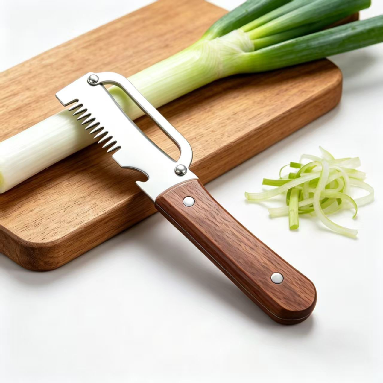 Cuchillo de acero inoxidable ultra afilado 3 - en - 1 diseño multifuncional de la cocina de corte de la cocina buena ayuda artefacto mágico