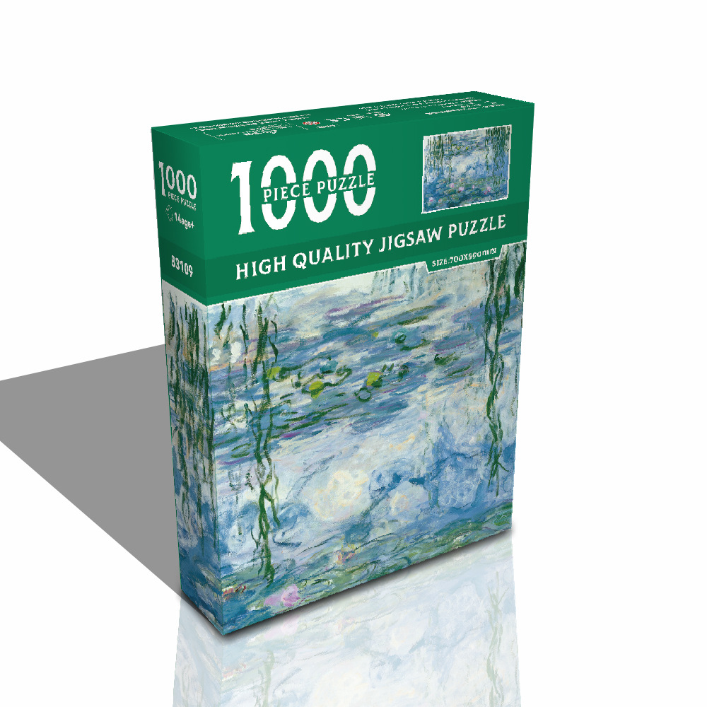 1000ピースの紙製名画、油絵、アート装飾画、知育玩具、ストレス解消、手作り組み立て玩具、平面パズル