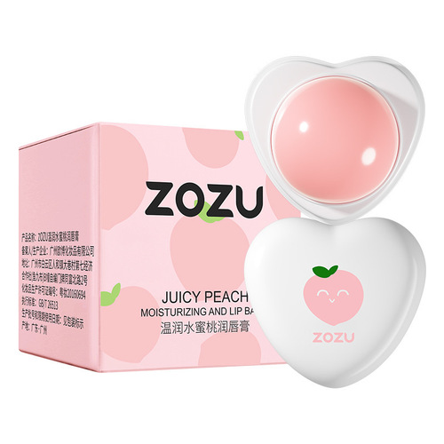 ZOZU fruit flavored lip balm 5.8g hydrating, moisturizing and moisturizing lips, compact, portable little pudding lip balm wholesale