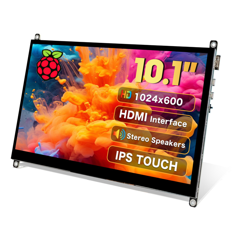 Raspberry Pi Display HDMI HD Interface Touch 10.1 "Portable Display with Speaker Display