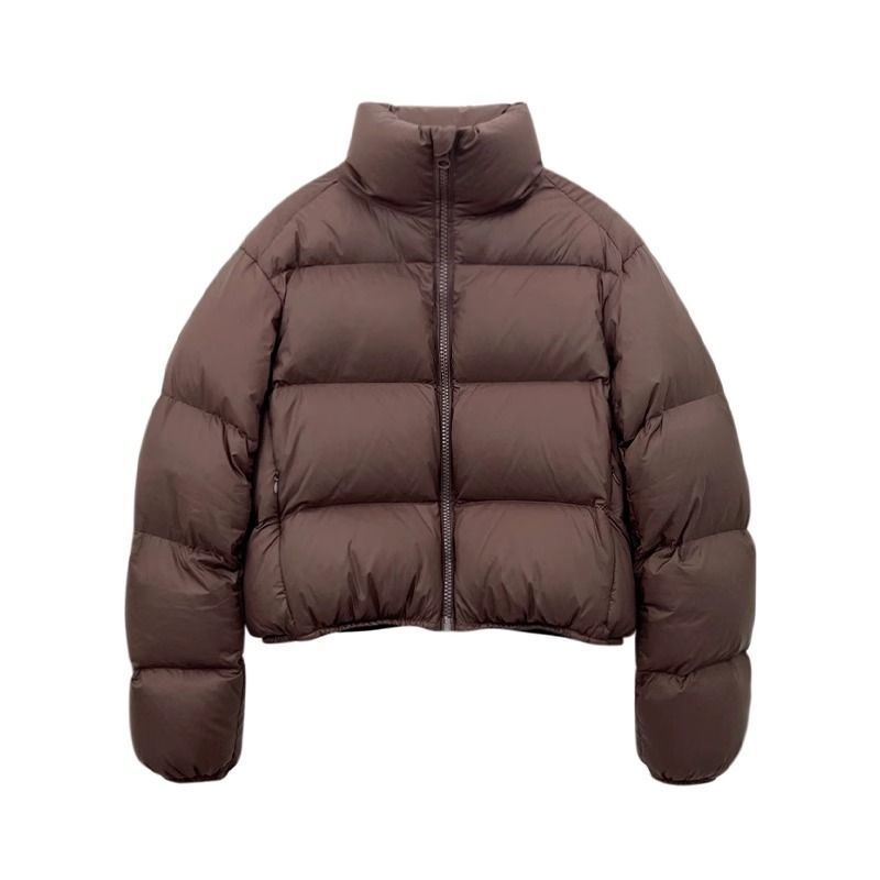 Off-Season Version Kendall Jenner Style Short High-Waisted Thickened Down Jacket For Petite Women, European And American_voghion.com