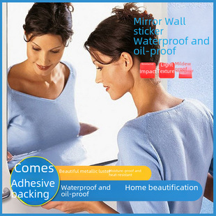 Mirror full body, waterproof stickers on wall, multifunctional self-adhesive decorations, mirror effect, may stick to walls and surfaces