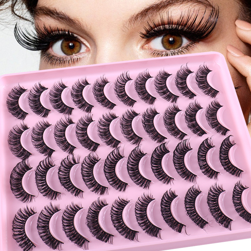 20Pairs Russian Style Strip Lashes D Cur...