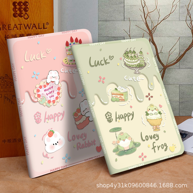 For ipad9 generation protective cover 9.7 inch tri-fold Air5/6 Apple 10 generation light Pro11 pen slot Air3