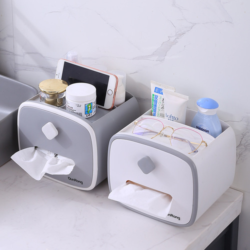 Nordic Style Desktop Tissue Box, Household Living Room Storage, Car Tissue Box, Bathroom Face Towel Storage Box, Simple Storage Box