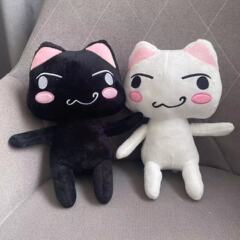 国境を越えた新商品のtoinoue plush多羅猫人形かわいい笑顔カップル猫ぬいぐるみ