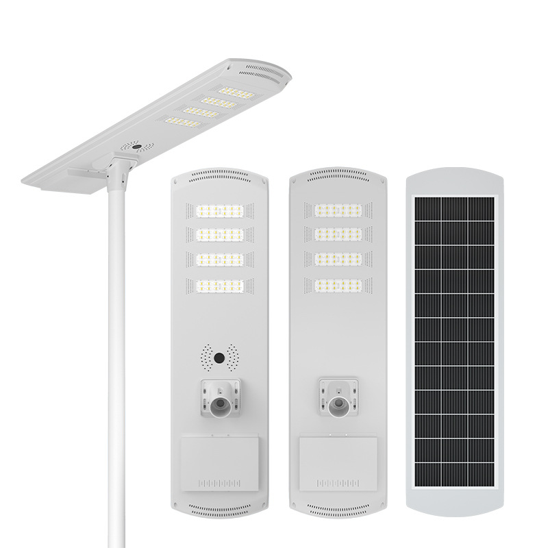 Farolas solares transfronterizas iluminación automática súper brillante al anochecer proyecto de alta potencia iluminación al aire libre LED farolas de poste alto