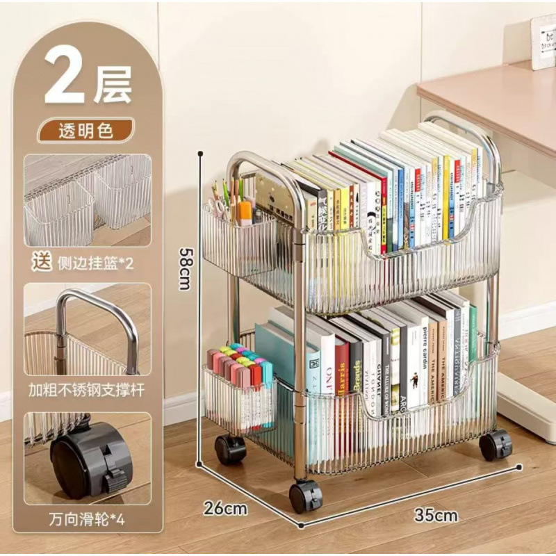 두꺼워진 2겹 투명 흰색 [걸이형 상자*2 도르래*4] 용량 2배 증가