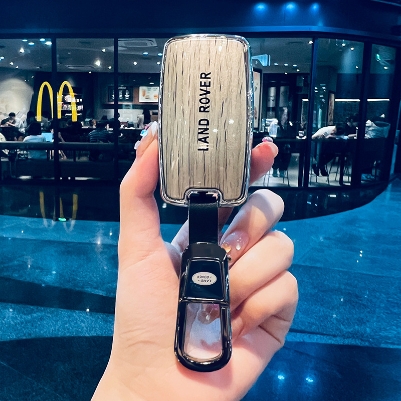 无 – Car key bag L Discovery 4 5 - smart-a-style-champagne-gold-car-logo-metal-buckle