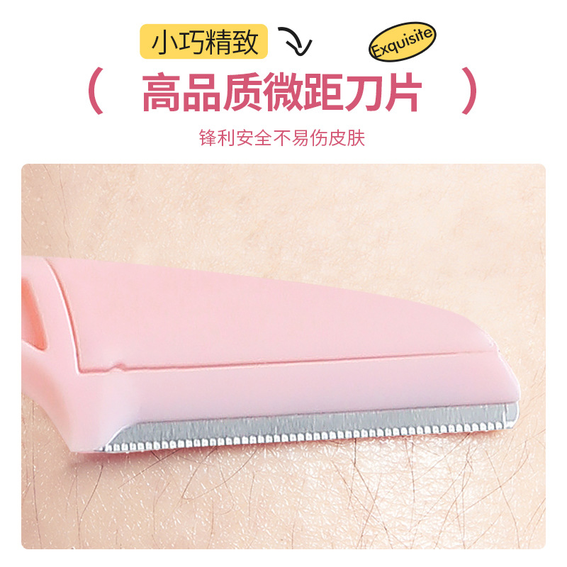 Mini cuchillo de cejas para mujeres herramientas de maquillaje para principiantes anti-racazos plegables cuchillo de cejas macro conjunto de cuchillas