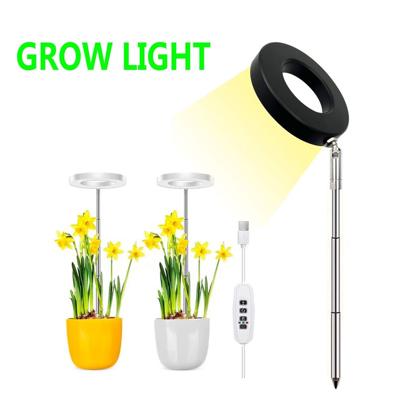 3.5 inch retractable fleshy light LED full spectrum plant growth light dimmable timing plant light