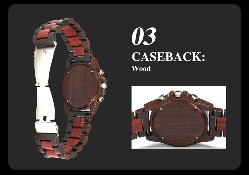 Nouvelle mode créative multi-fonctionnelle ensemble montre à Quartz vente chaude hommes bois montre tempérament montre_voghion.com