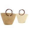 Brand ring, straw bag, woven beach purse for leisure