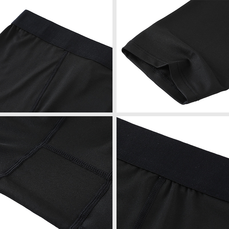 Aptitud de los hombres alto elástico corriendo pantalones cortos ajustados de secado rápido de Baloncesto de los hombres al aire libre bottoming entrenamiento Pantalones deportivos