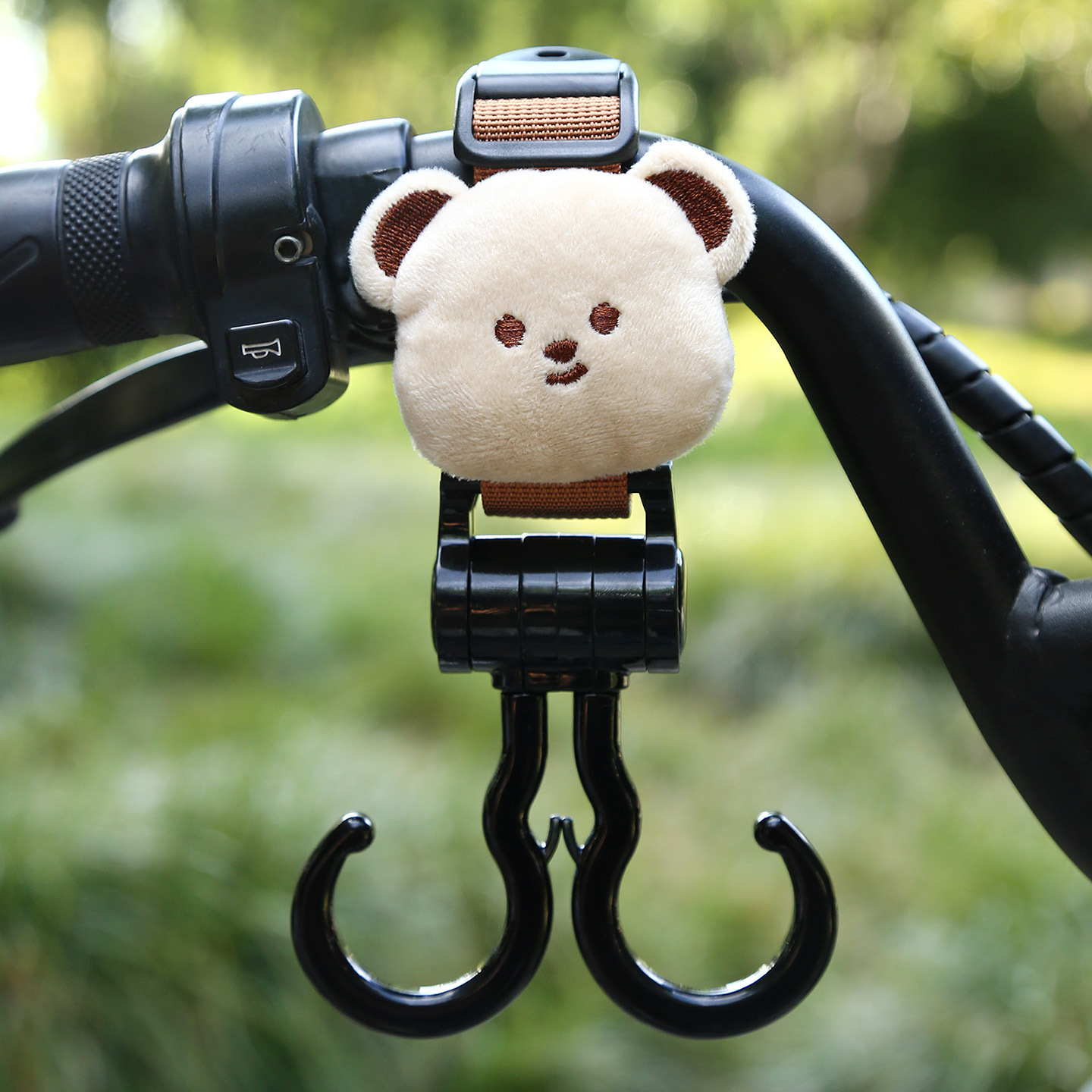 Other Electric Vehicle Accessories, Universal Electric Vehicle - brown-double-hook-little-brown-bear-plush-short-22cm