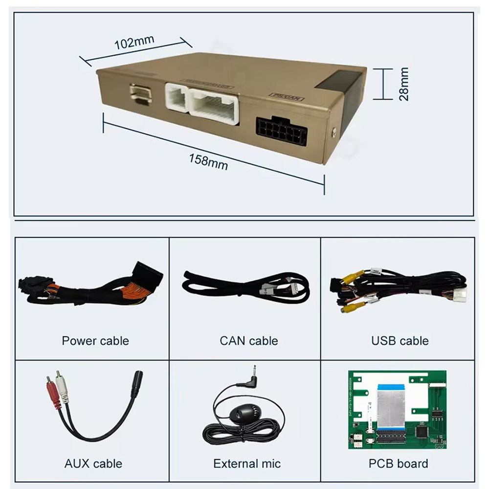 Wireless Carplay Android Auto decoding box for Ford Sync2 system