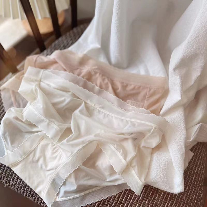 Traceless Ice Silk ultra-thin air mask pants quick-drying mulberry silk cotton antibacterial crotch summer thin underwear women's wholesale