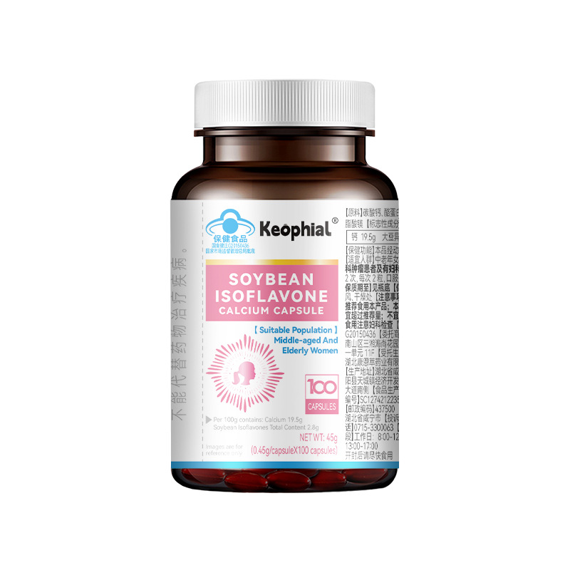 Keophial McKinley Soy Isoflavone Calcium Capsules 45g (0.45g*100 capsules)