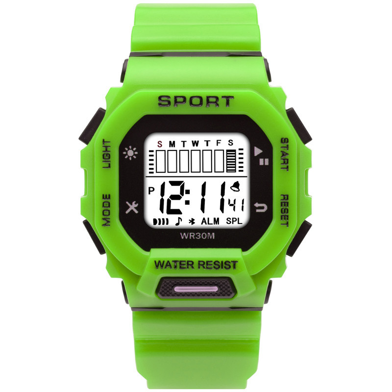 Nuevo estudiante reloj electrónico pequeño cuadrado macaron moda hombres y mujeres al aire libre LED multifunción deportes reloj electrónico