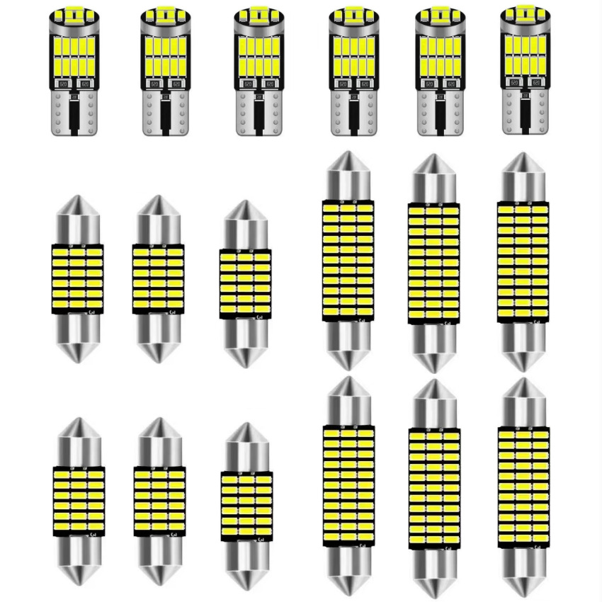 Car Led Combo Set 12 18 20 24Pcs T10 Dual Tip Reading Light Interior Light Amazon Quick Sale