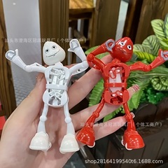 創意ダンスロボット上鎖ぜんまい玩具レトロ子供玩具マッチマンダンスフォーク学生玩具