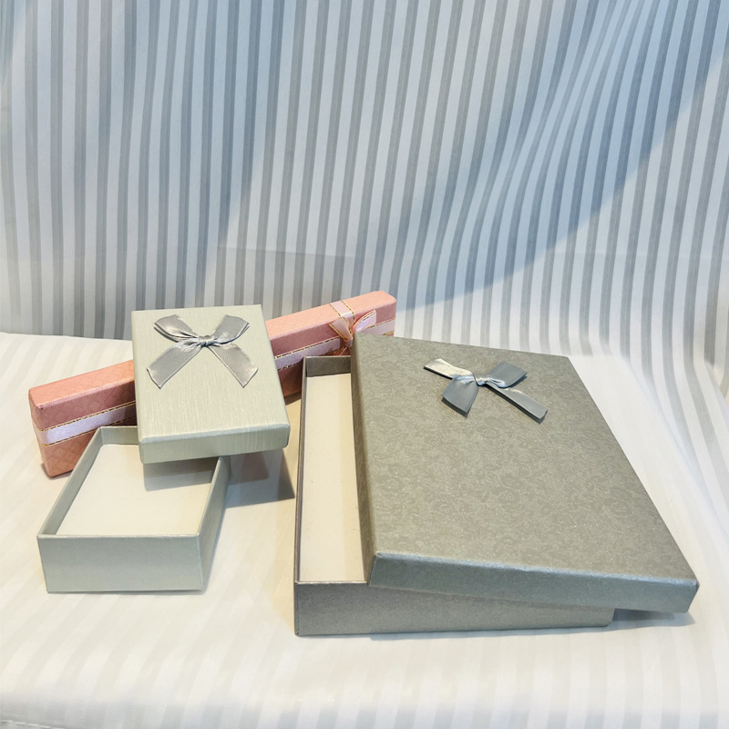 Caja de regalo de arco hermosa cubierta de cielo caja de regalo de joyería caja de embalaje de anillo caja de regalo de cumpleaños caja de regalo de día de San Valentín