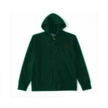 Zipper sweatshirt-dark green-red label