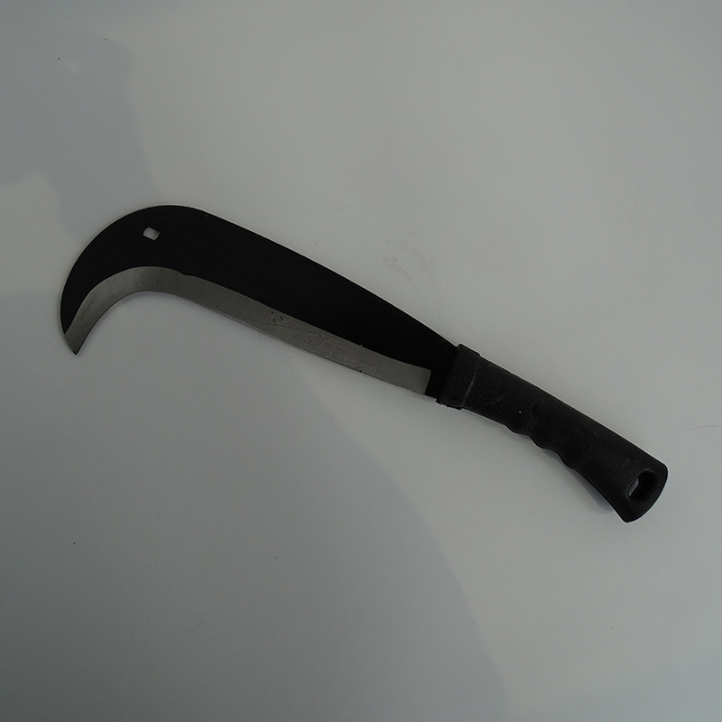 厂家批发户外锰钢小镰刀塑柄砍柴刀劈柴伐木刀
