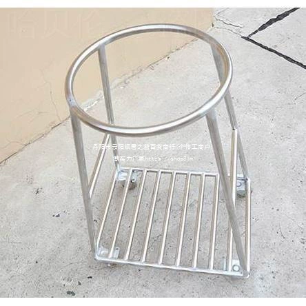 Держатель файла файла стойка из нержавеющей стали тележка плетеная сумка для мобильного ротора