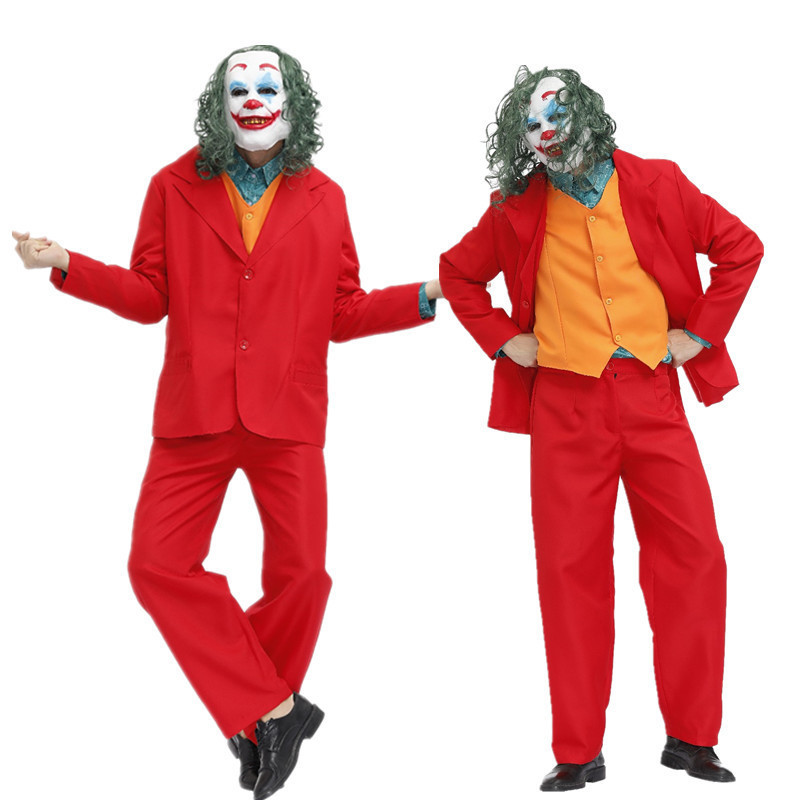 JOKER Joaquin Phoenix DC Movie Clown Suit Red Suit suit Halloween cosplay Performance Suit