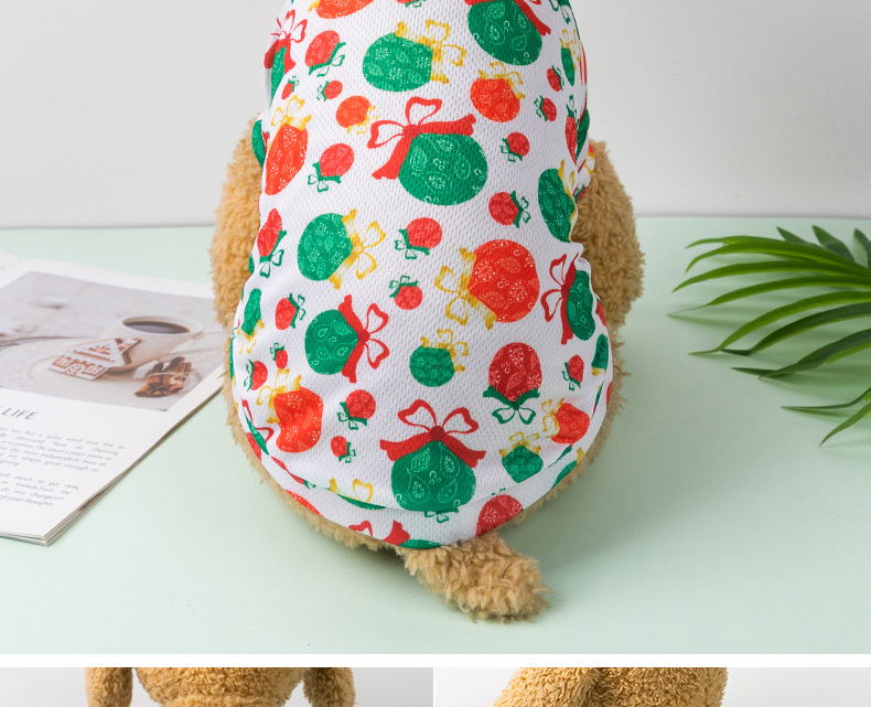 1 Piece Quantity Casual Polyester Christmas Animal Snowman Pet Accessories 1 Piece