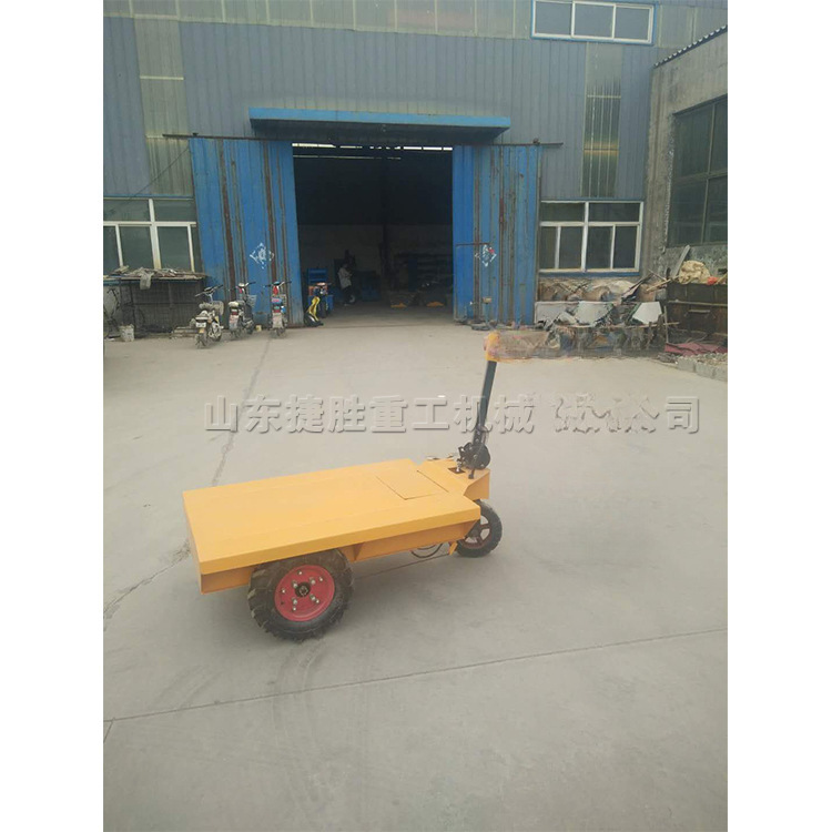 Carro plano eléctrico sitio de construcción Carro de ladrillo de tres ruedas carro pequeño pasillo elevador carro