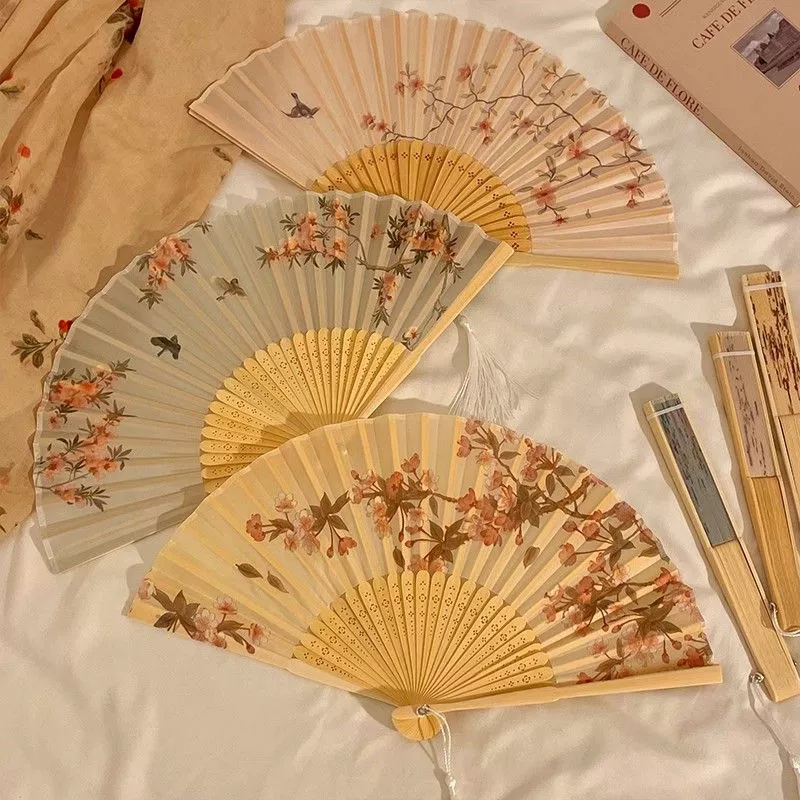 Круглый вентилятор, Hanfu, ручной цзиньчжун для фотосессий, китайский стиль