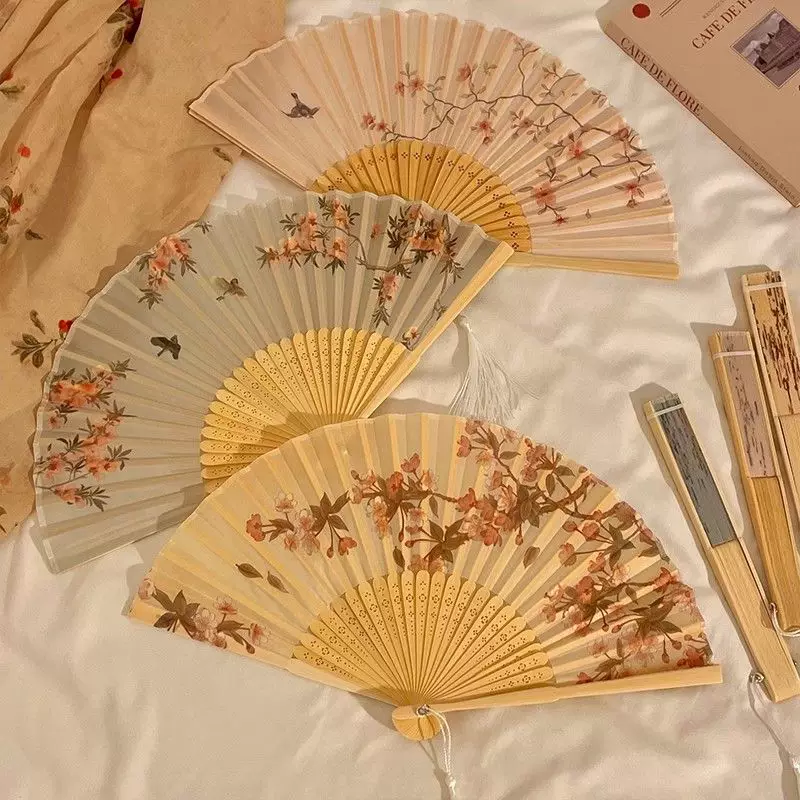 Круглый вентилятор, Hanfu, ручной цзиньчжун для фотосессий, китайский стиль