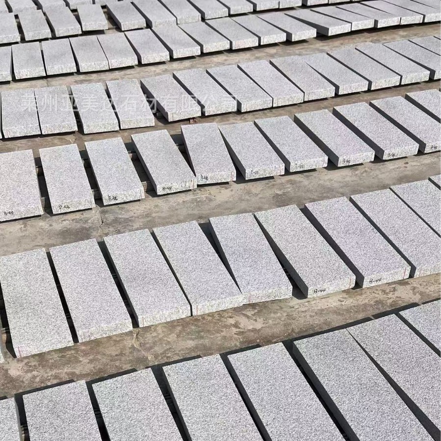 白麻花岗石厂家石材芝麻拉丝花岗岩机刨石质地坚硬耐磨定制批发